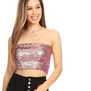 Victoria’s Secret PINK unlined sequin bandeau